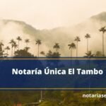 Notaría Única El Tambo
