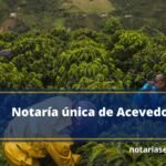 Notaría única de Acevedo